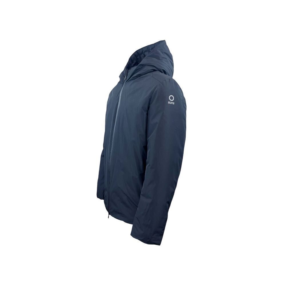 Blue Polyester Jackets & Coat