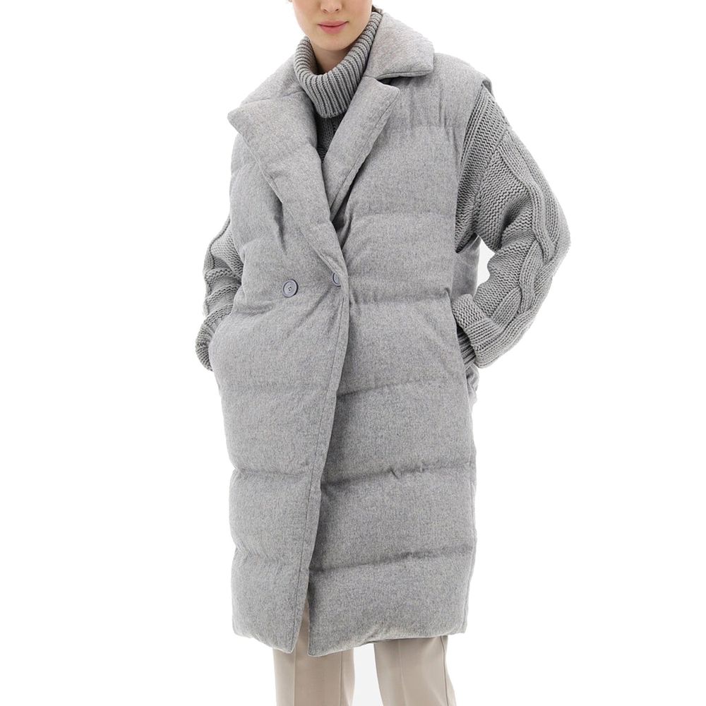Padded Long Gilet Coat