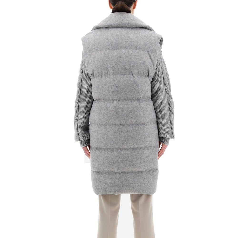 Padded Long Gilet Coat