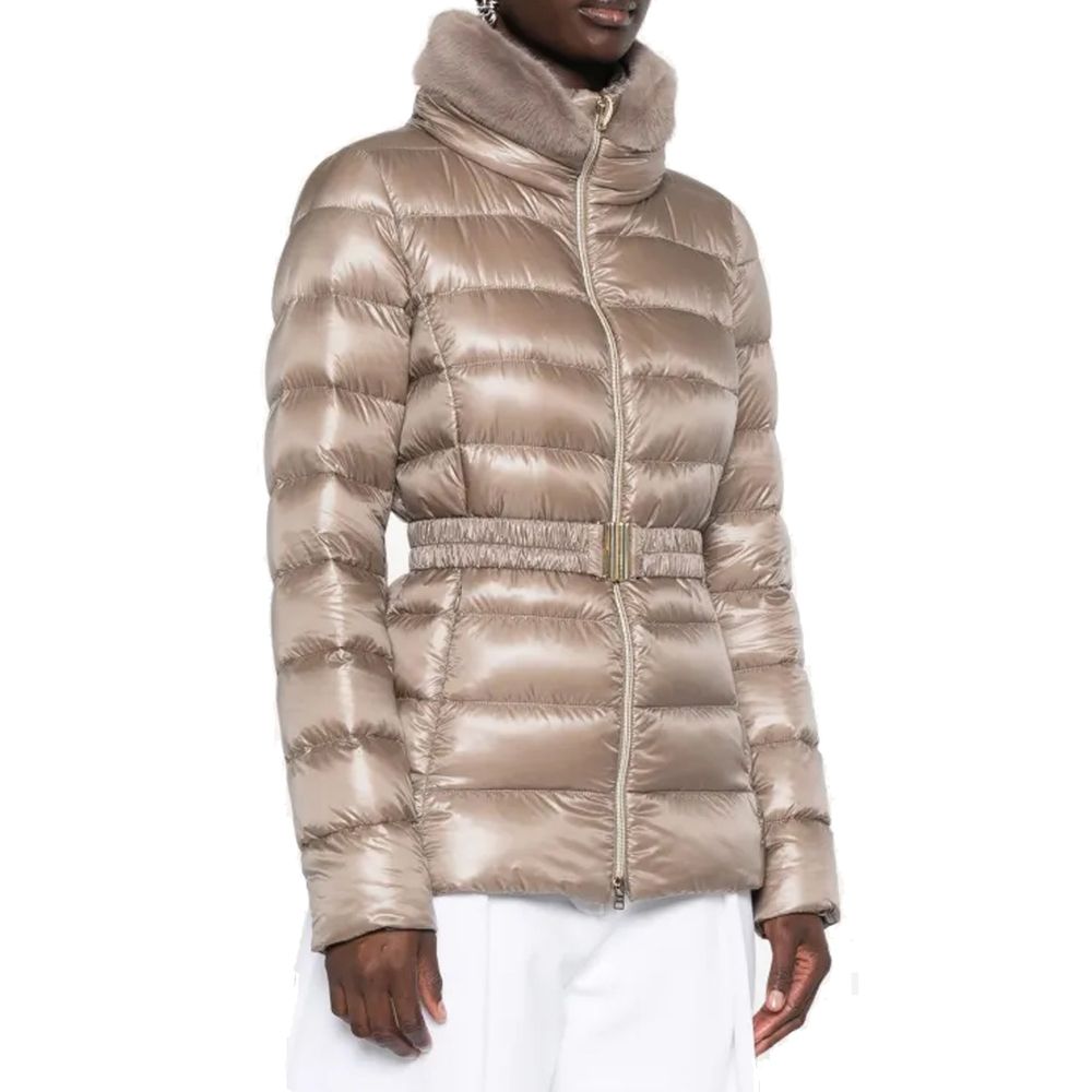 Claudia Faux Fur-Trimmed Down Jacket