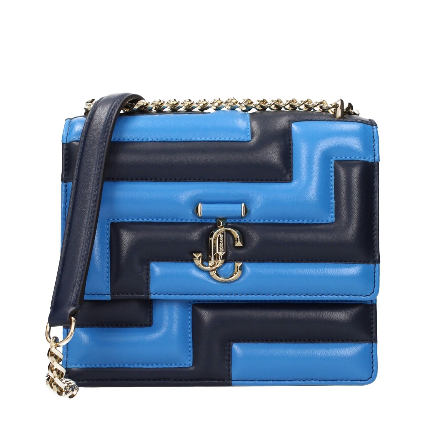 Blue Leather Shoulder Bags