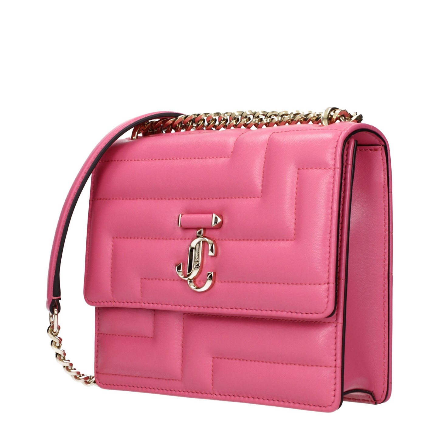 Pink Leather Shoulder Bags