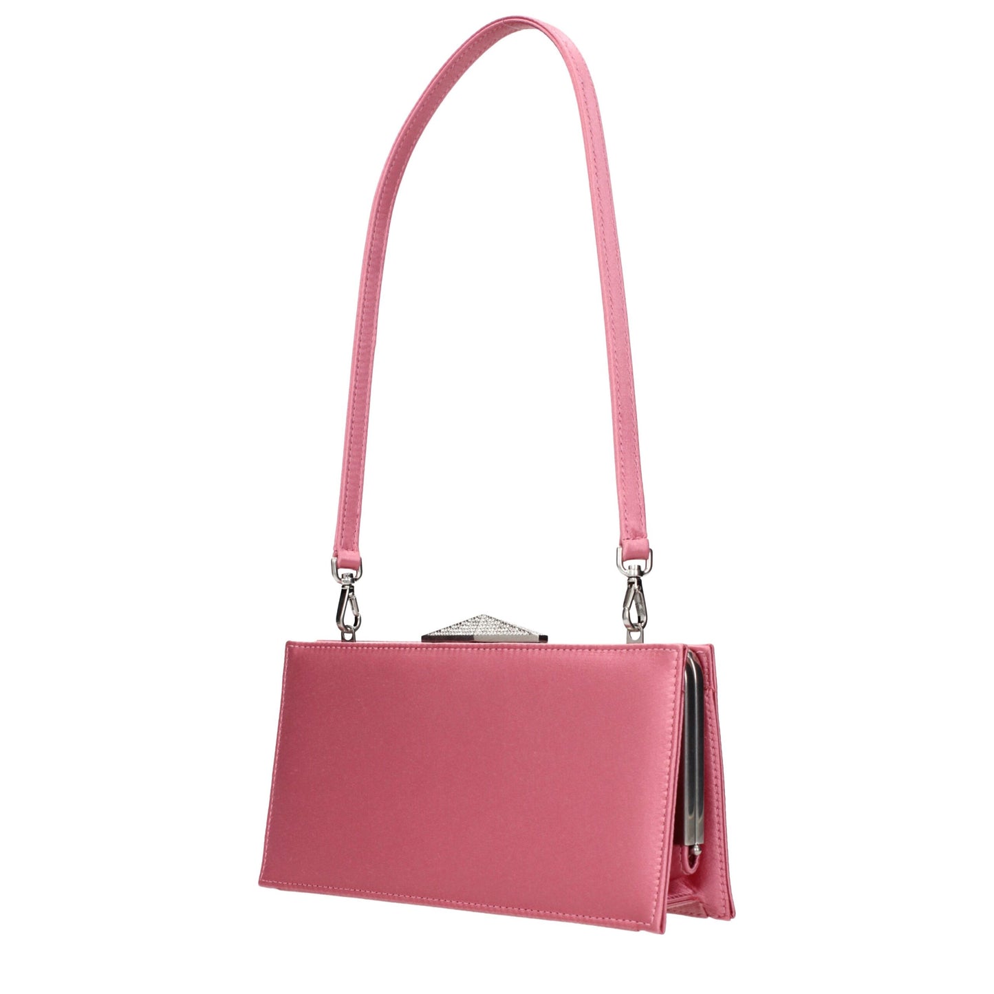 Pink Satin Clutch Bags