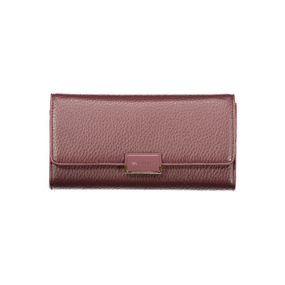 Red Polyurethane Women Wallet
