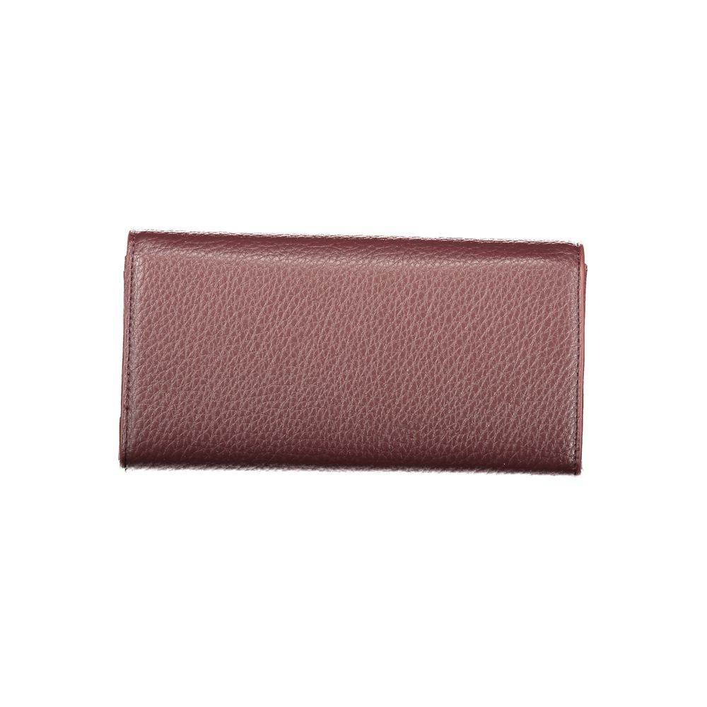 Red Polyurethane Women Wallet