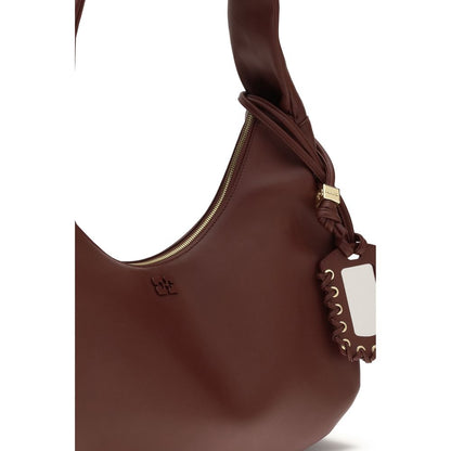 Bordeaux Recycled Leather Shoulder Bag