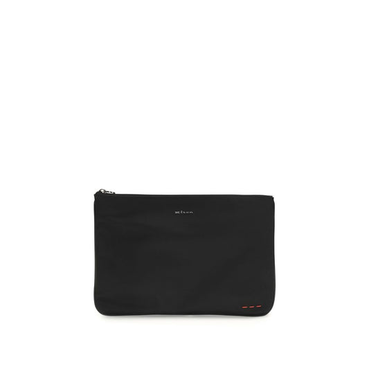 Black Fabric Clutch Bag
