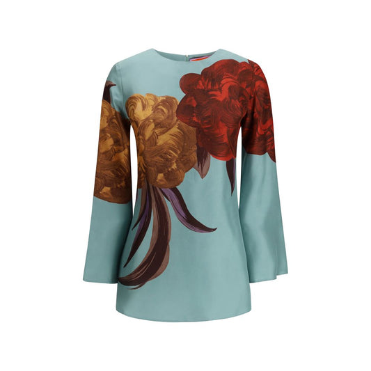 Multicolor Silk Casual Dress