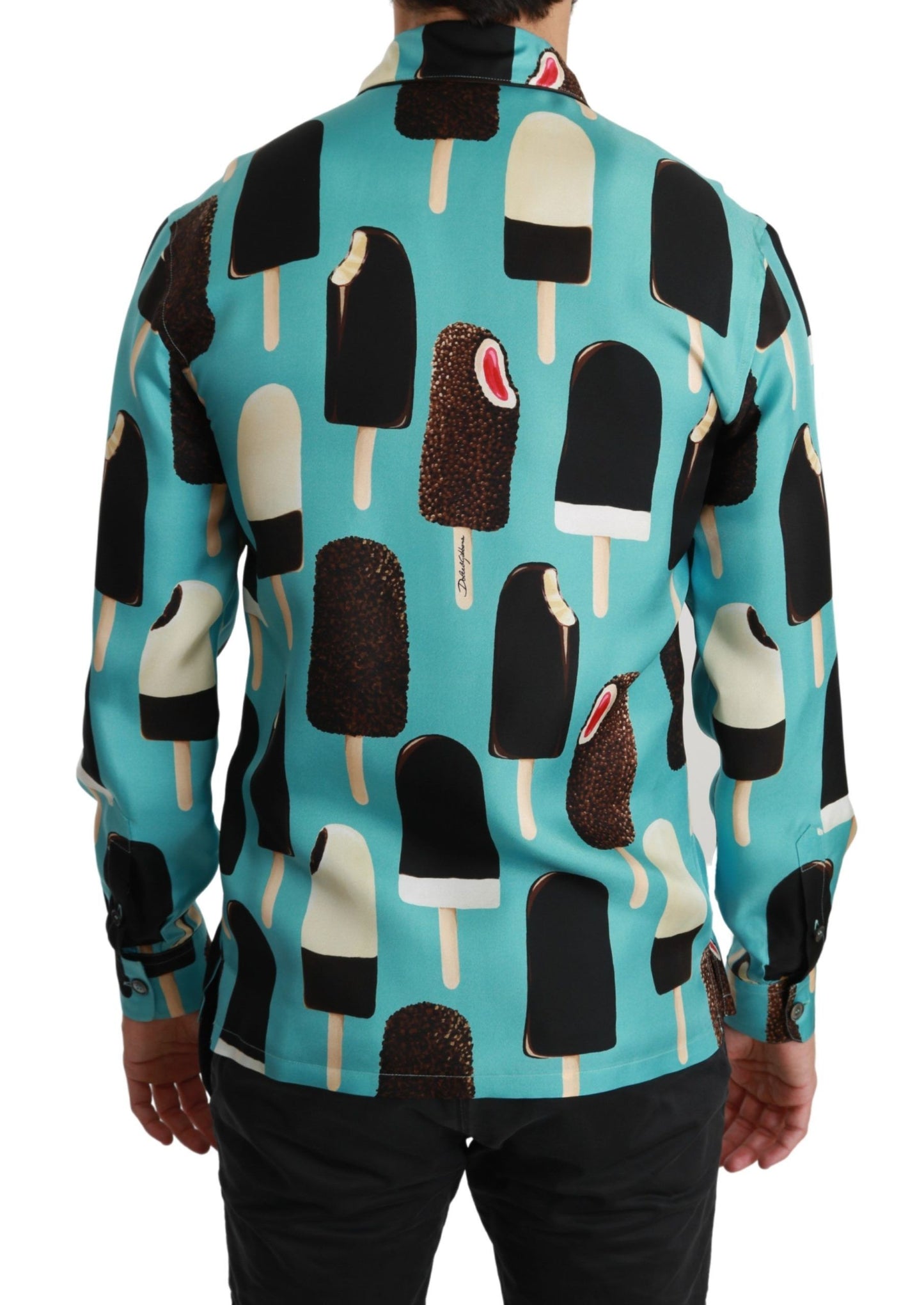 Exclusive Silk Blend Ice-Cream Print Shirt