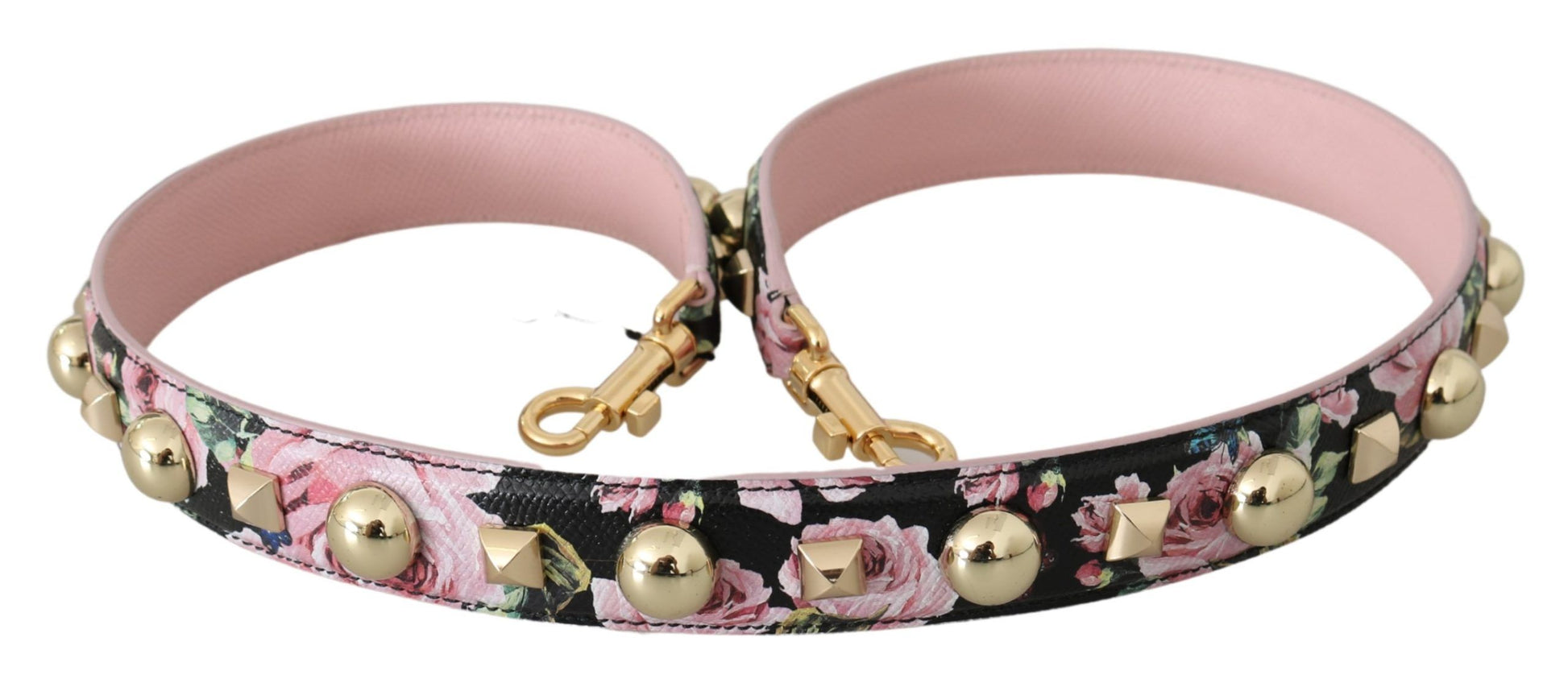 Elegant Floral Leather Shoulder Strap