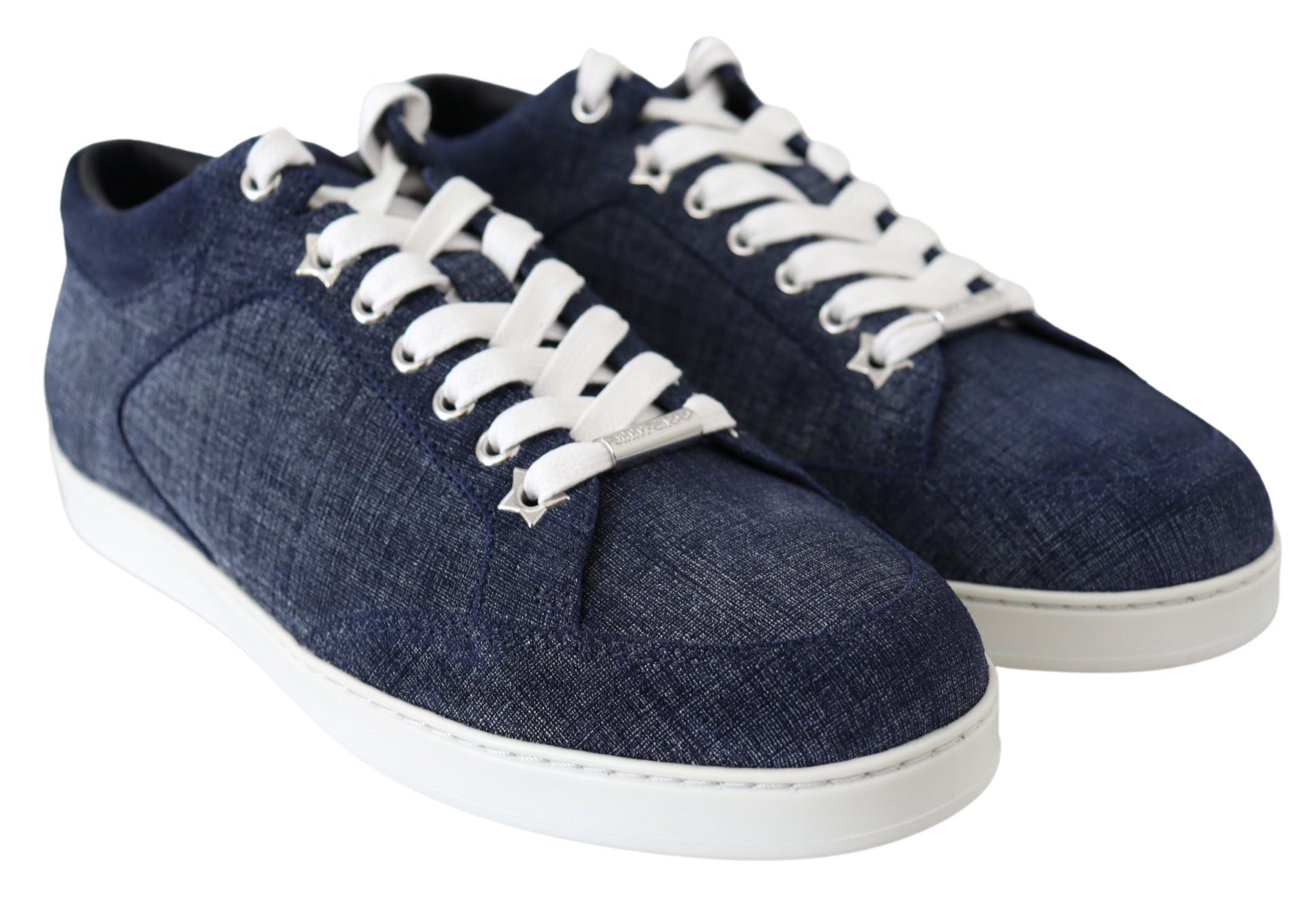 Chic Slip-On Blue Denim Suede Sneakers