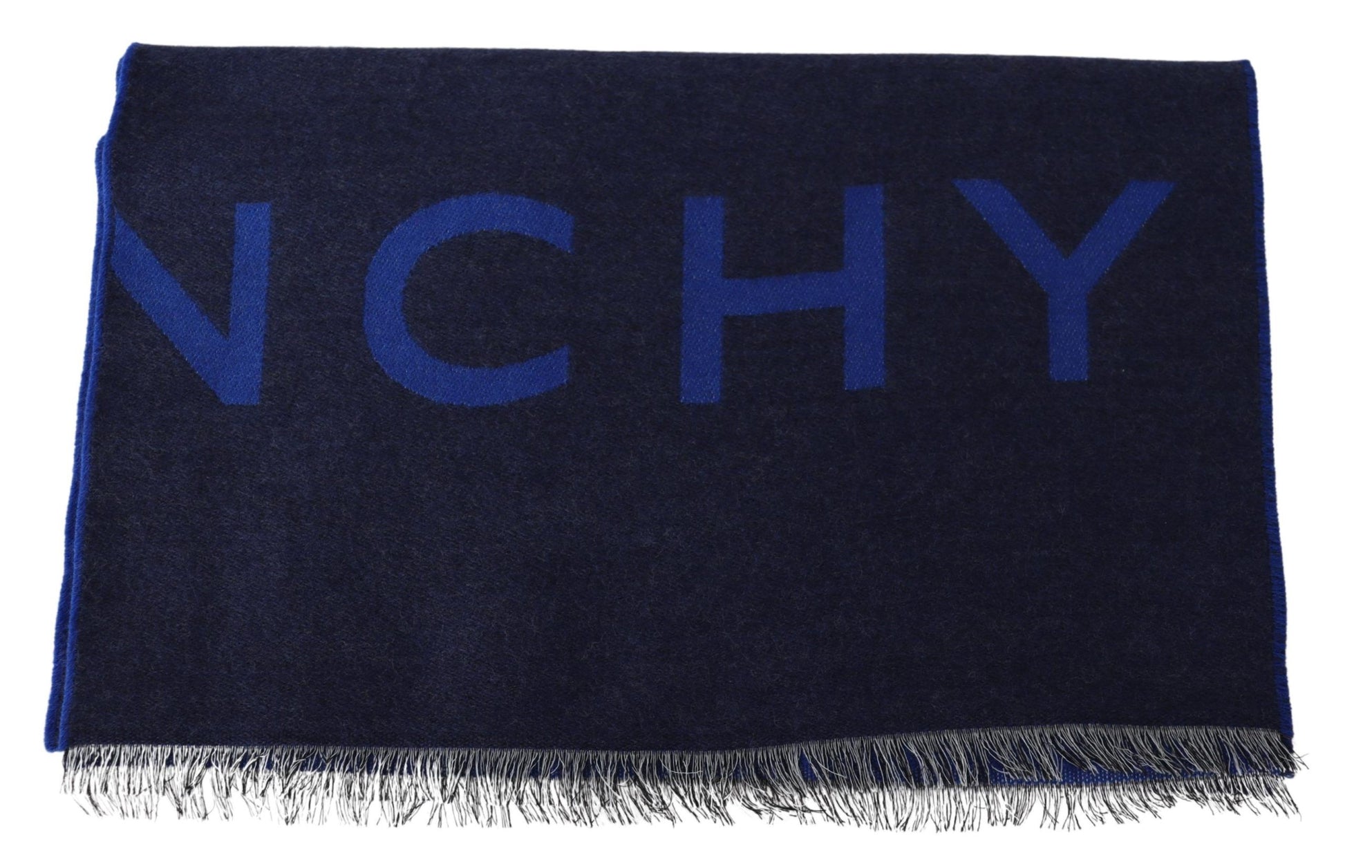 Blue Wool Unisex Winter Warm  Scarf Wrap Shawl