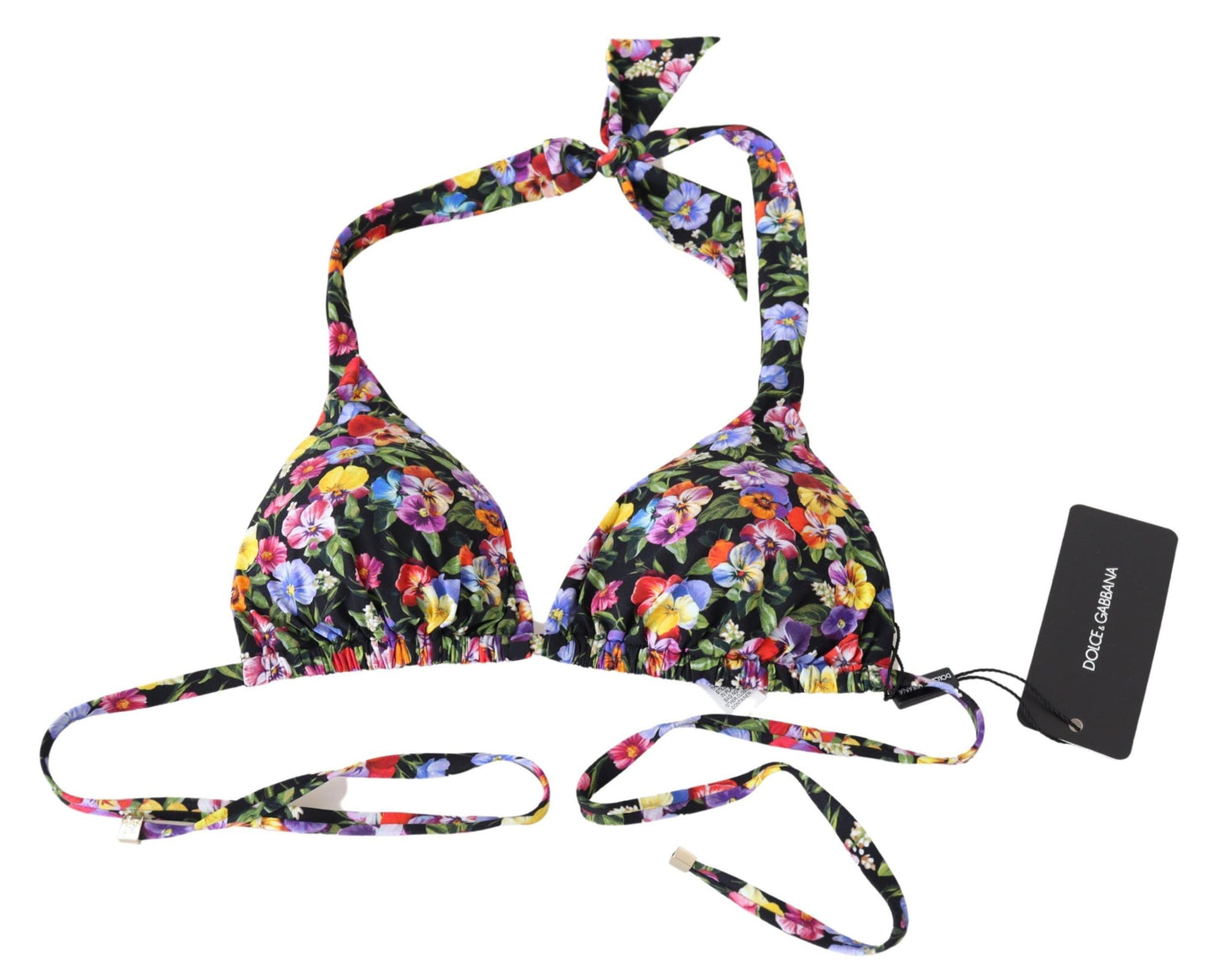 Chic Floral Printed Bikini Top