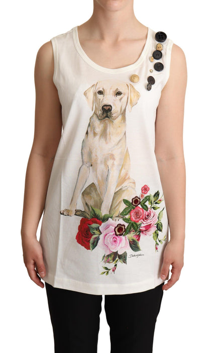 Chic Canine Floral Sleeveless Tank