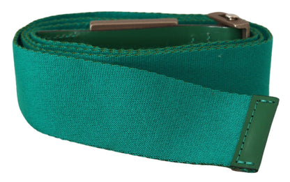 Elegant Green Adjustable Cotton Belt