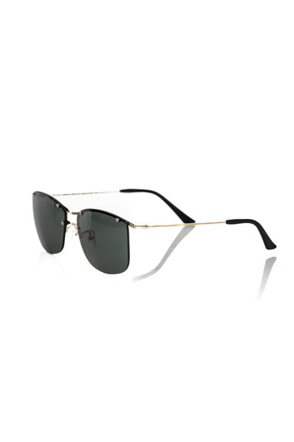 Black Metallic Fiber Men Sunglass