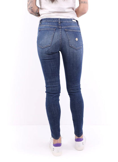 Blue Cotton Women Jeans