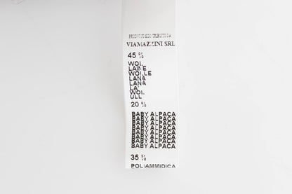 Gray Knit Wool Cardigan Sweater