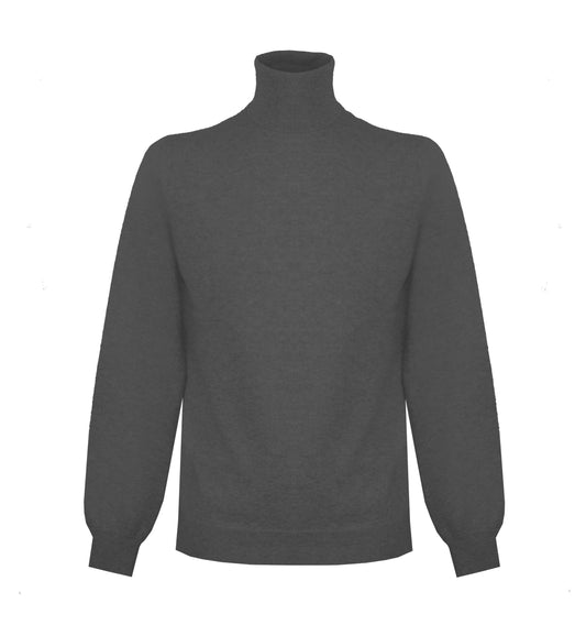 Gray Cashmere Men Sweater