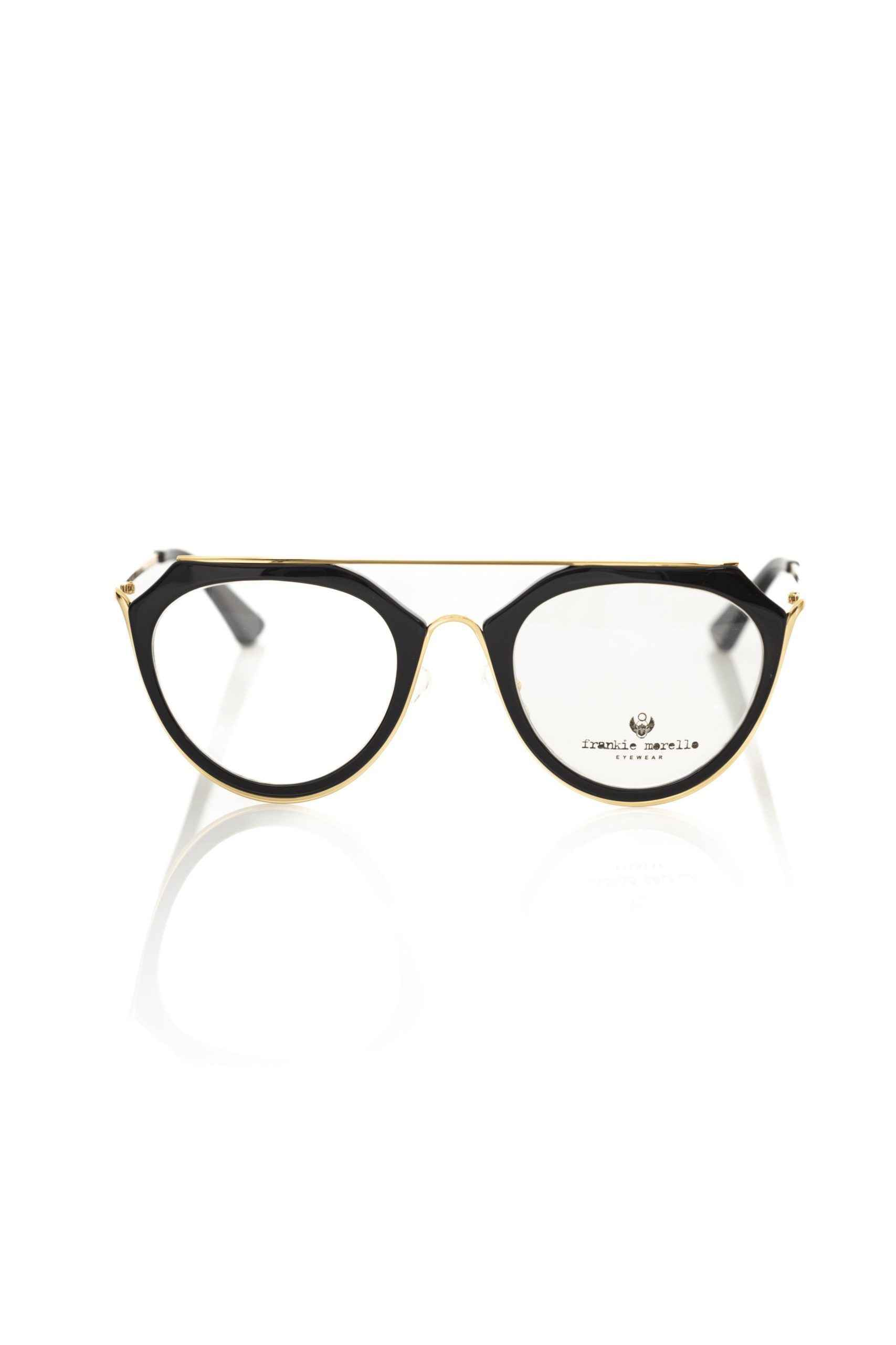 Aviator-Style Chic Eyeglasses with Gold Accents