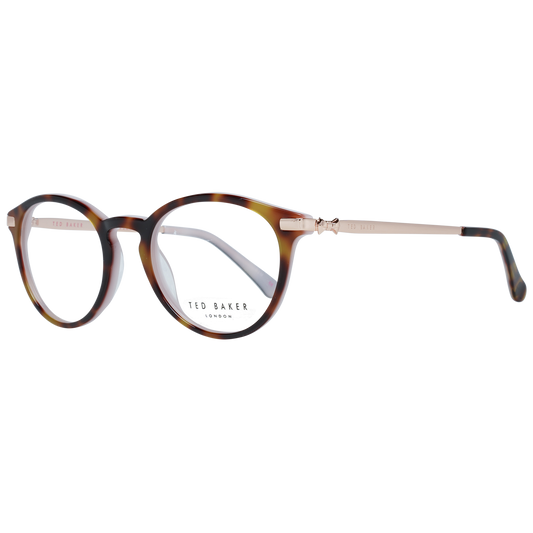 Chic Brown Round Full-Rim Fashion Frames