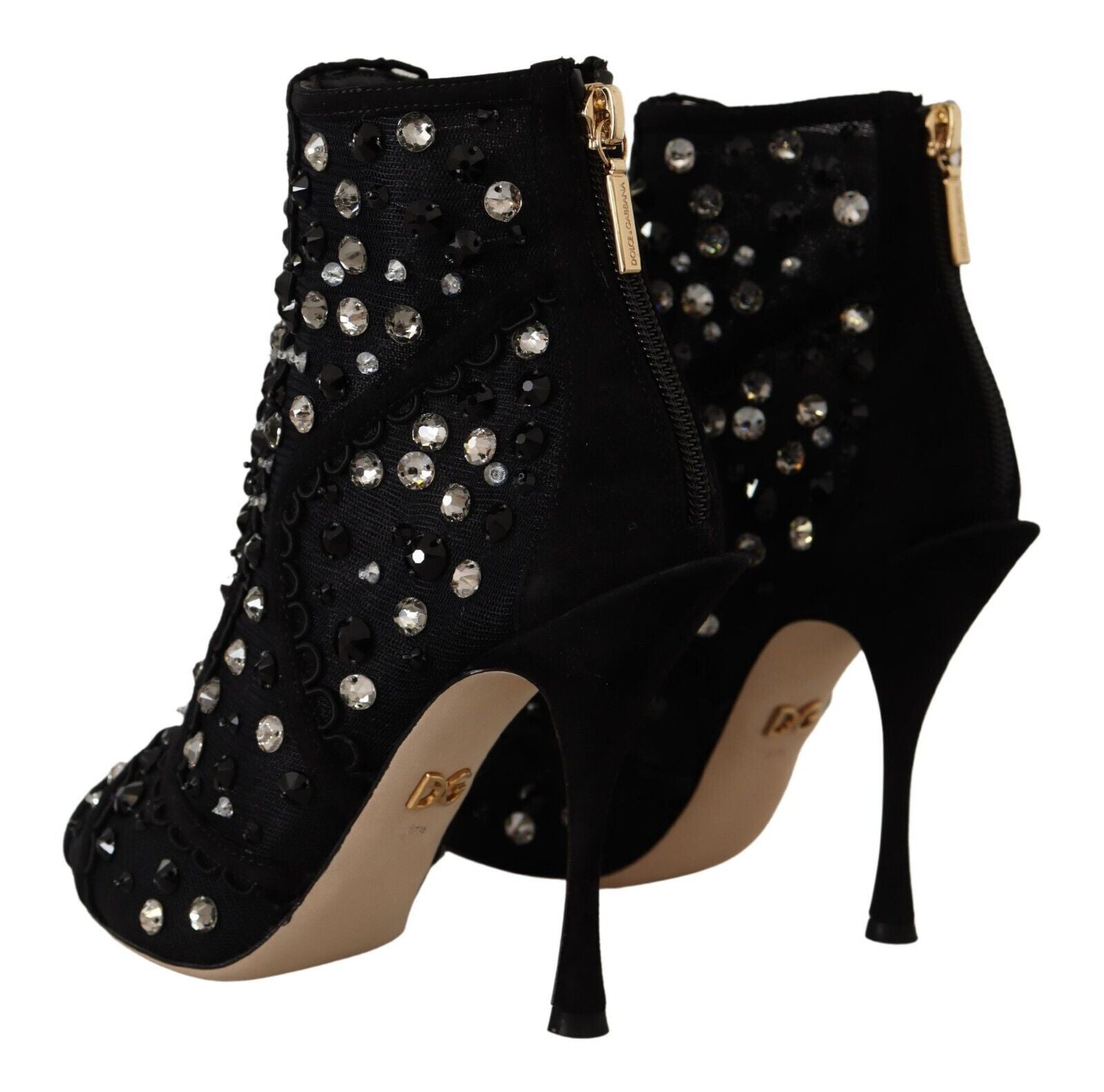 Embellished Crystal Short Boots