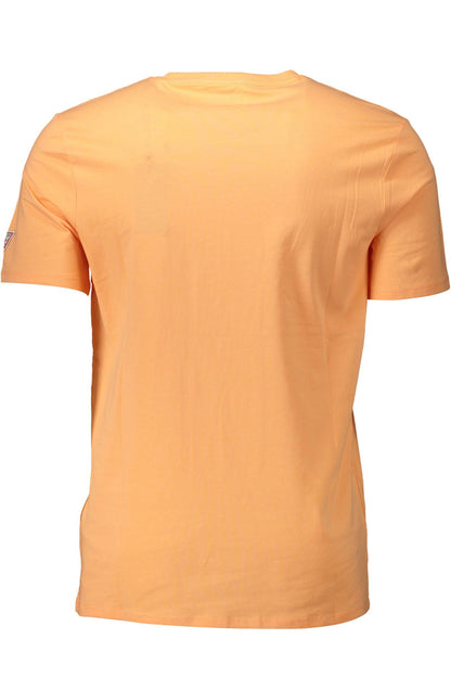 Orange Cotton Men T-Shirt