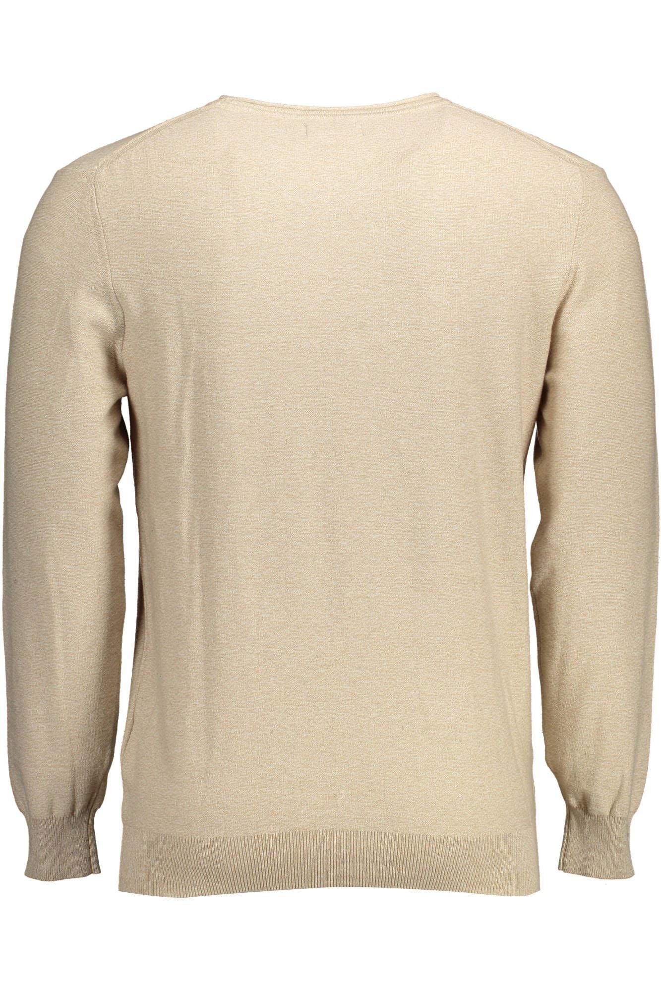 Beige Cotton Men Sweater