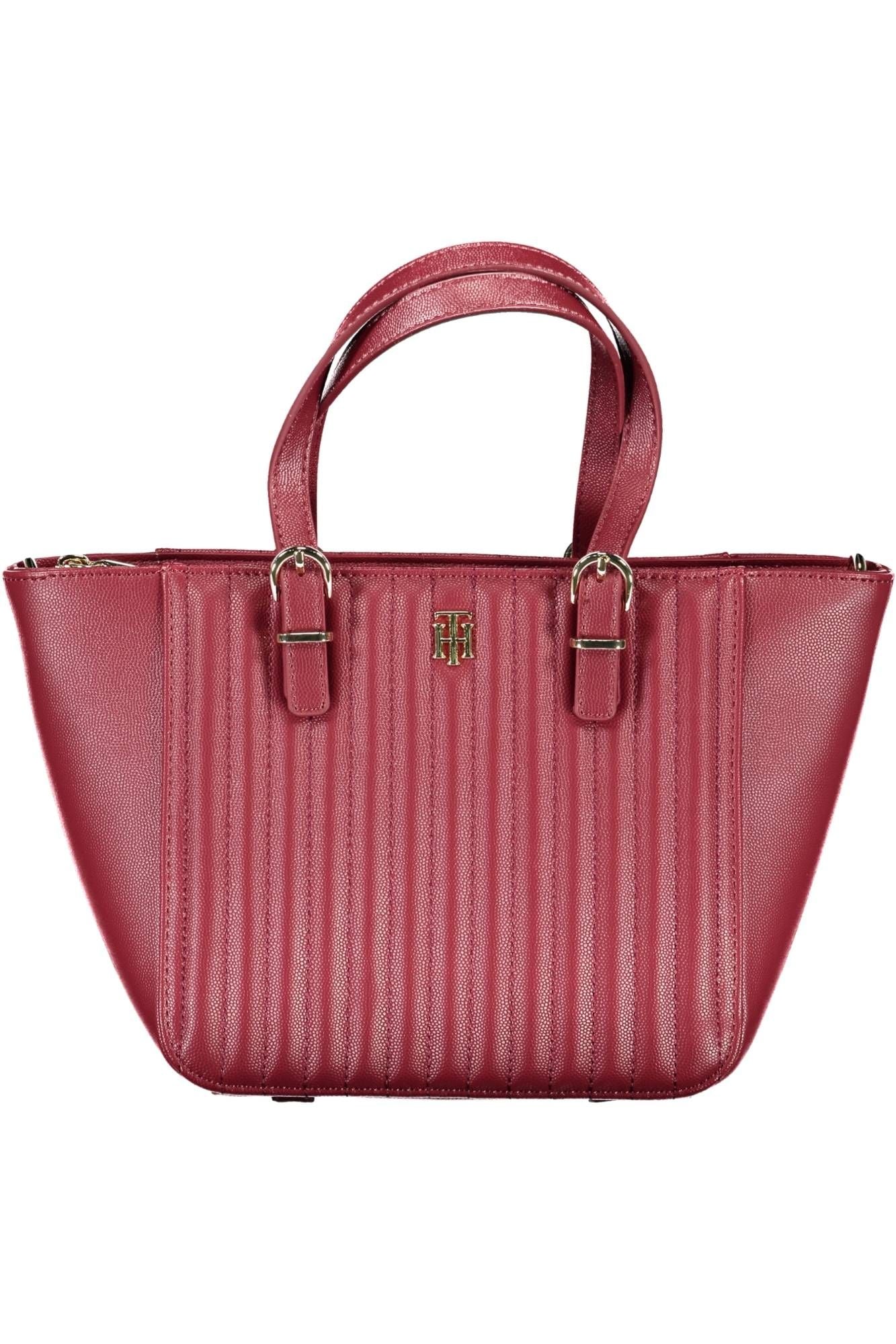 Red Polyethylene Women Handbag