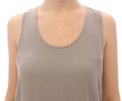 Elegant Gray Viscose Top – Timeless Style