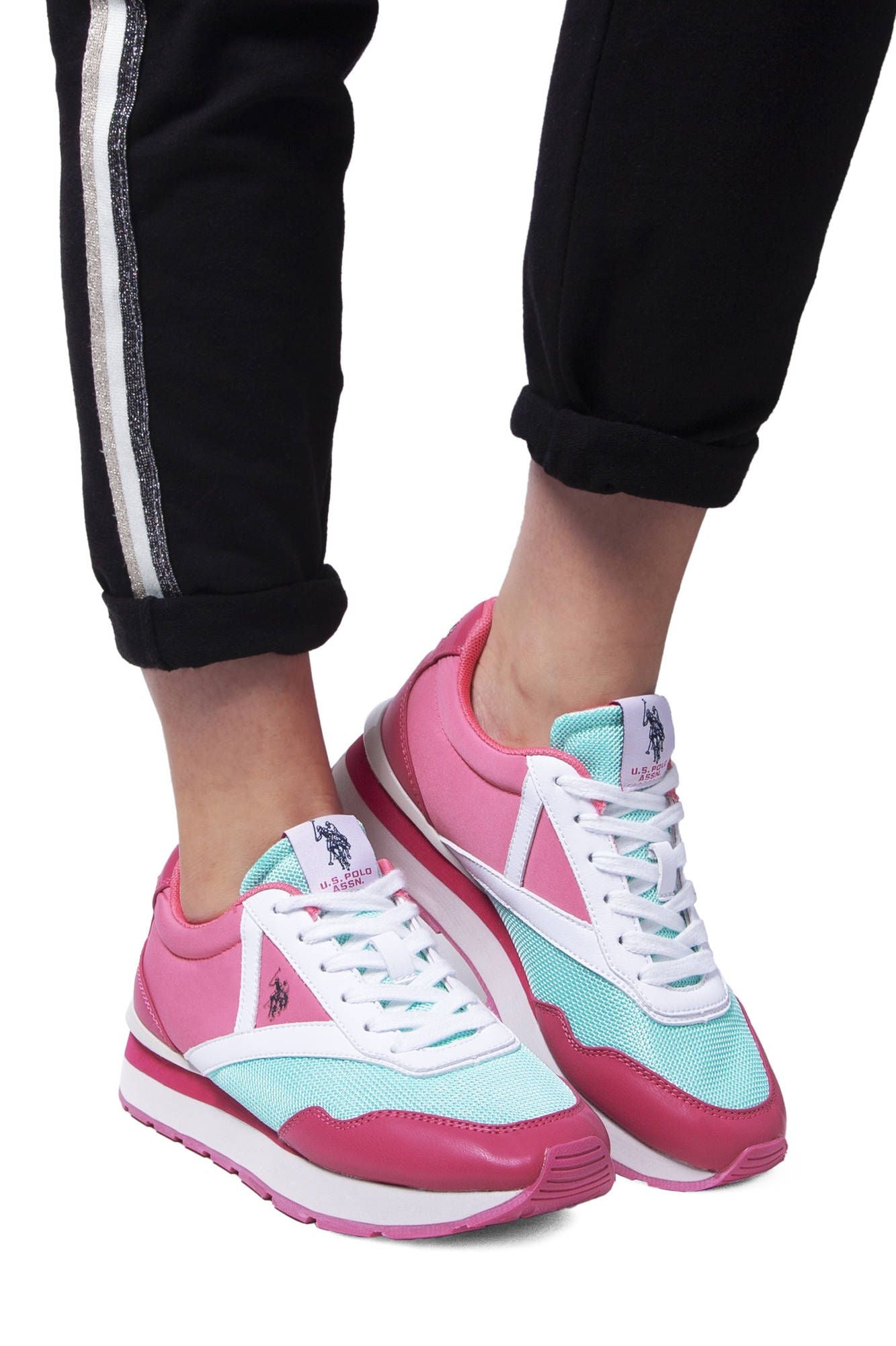 Pink Polyester Women Sneaker