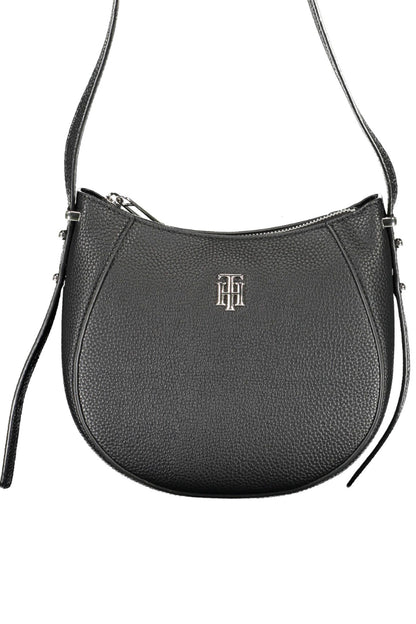 Black Polyethylene Women Handbag