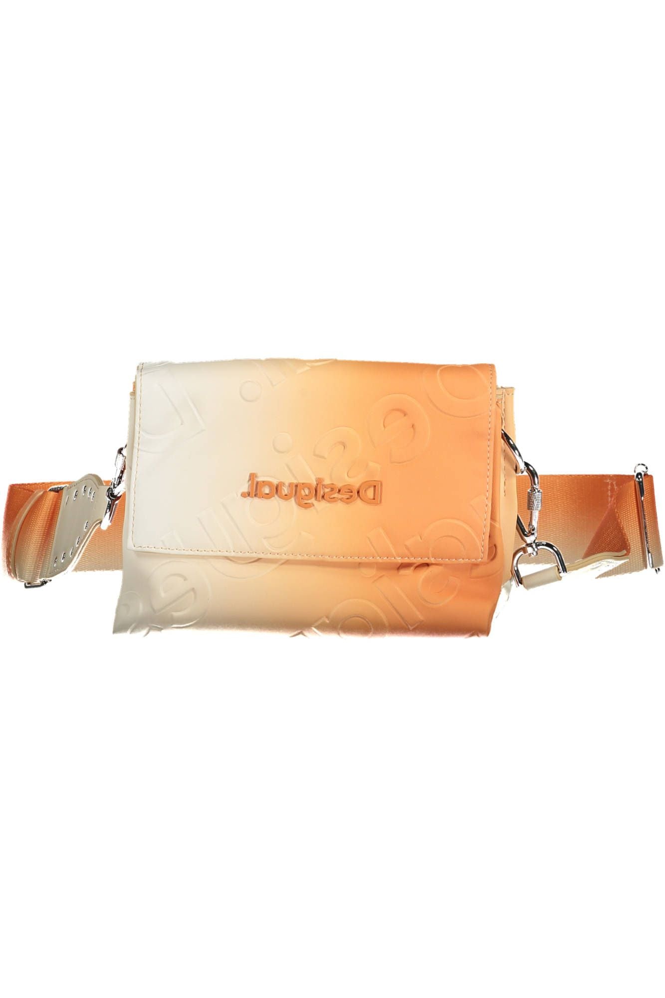 Orange Polyethylene Women Handbag