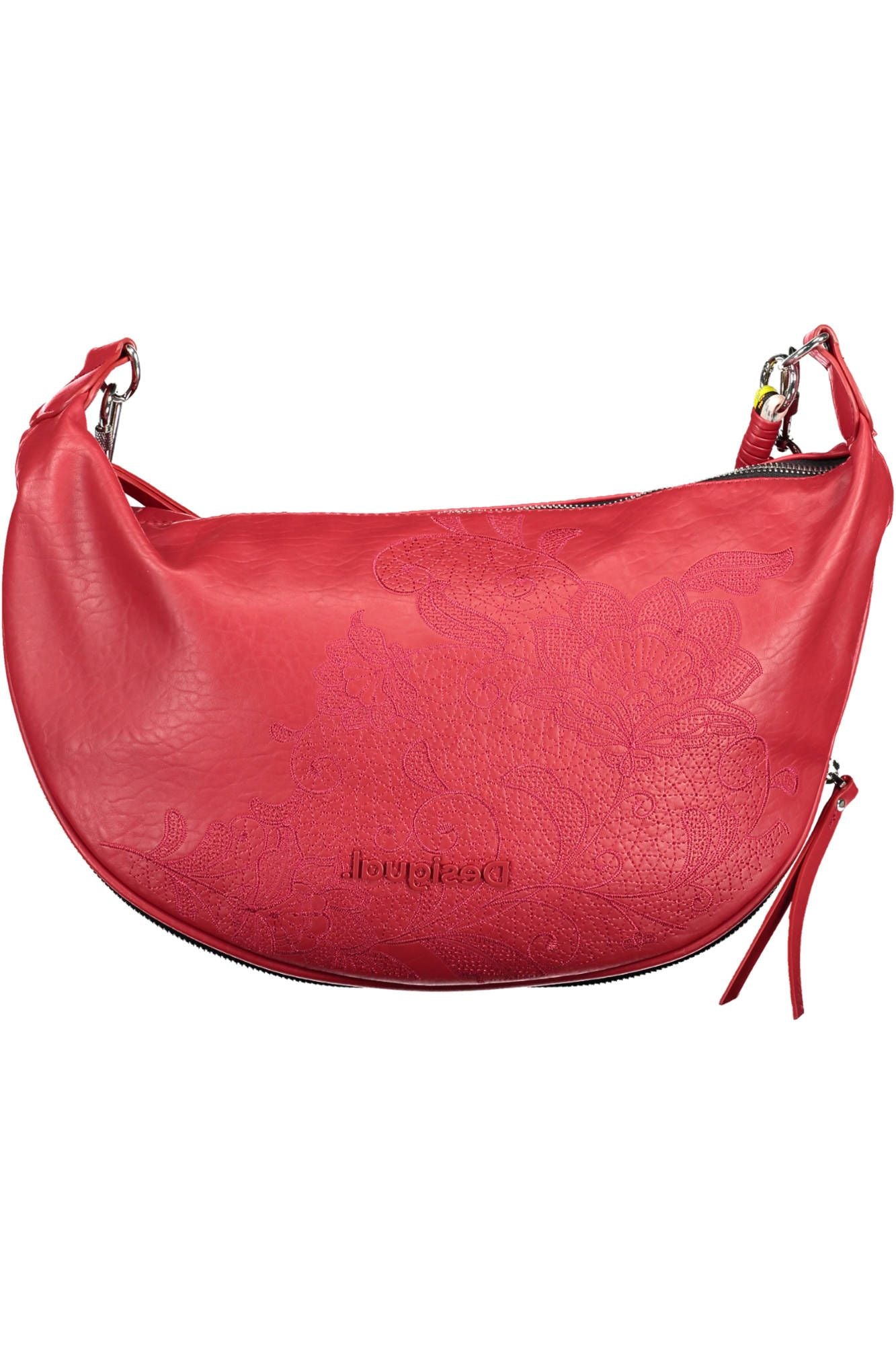 Red Polyethylene Women Handbag