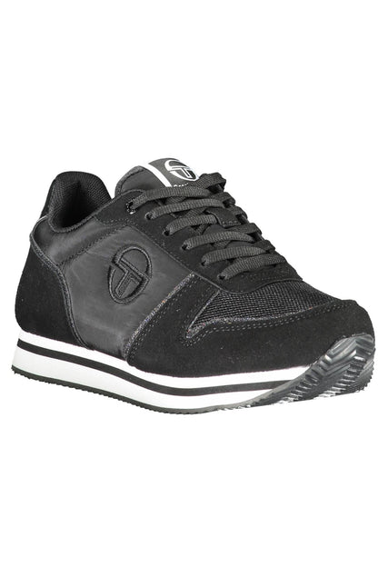 Black Polyester Women Sneaker