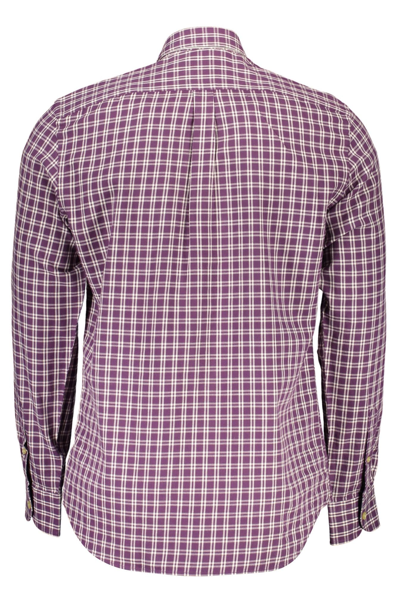 Purple Cotton Men Shirt