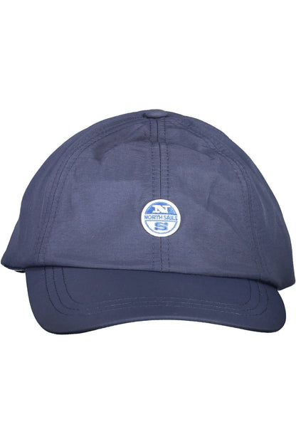 Blue Polyamide Men Cap