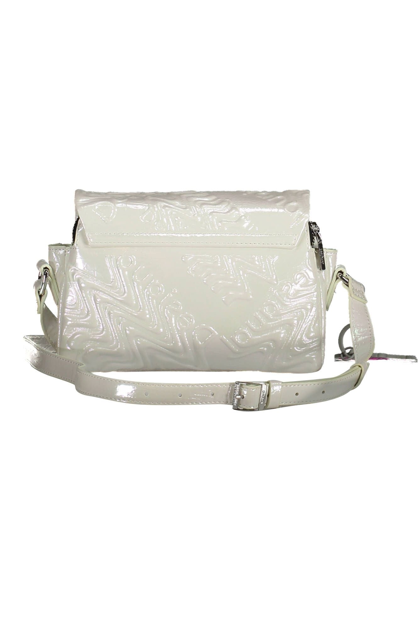 White Polyethylene Women Handbag