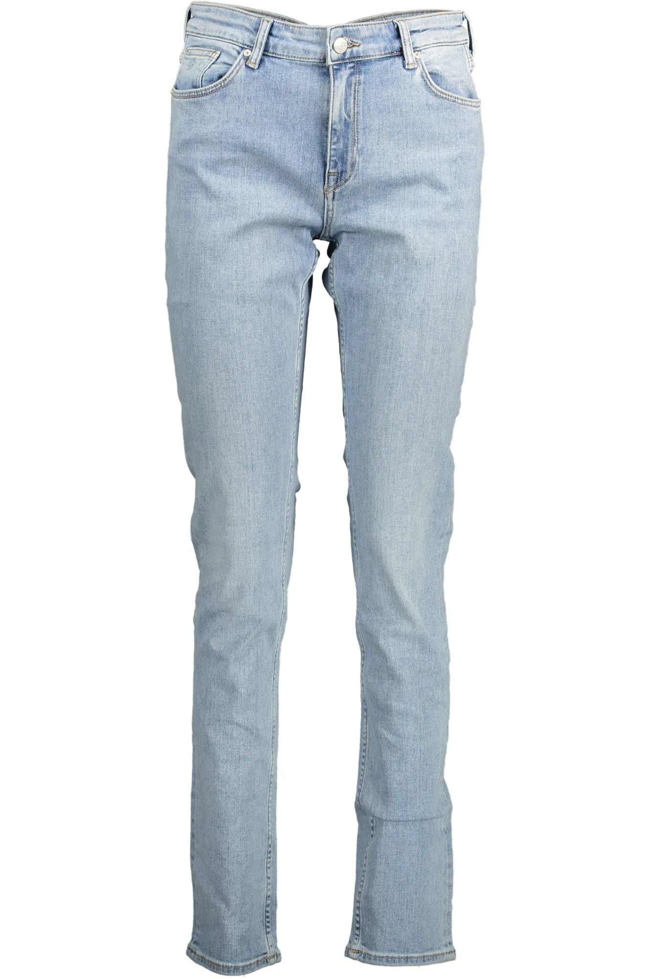 Light Blue Cotton Women Jeans