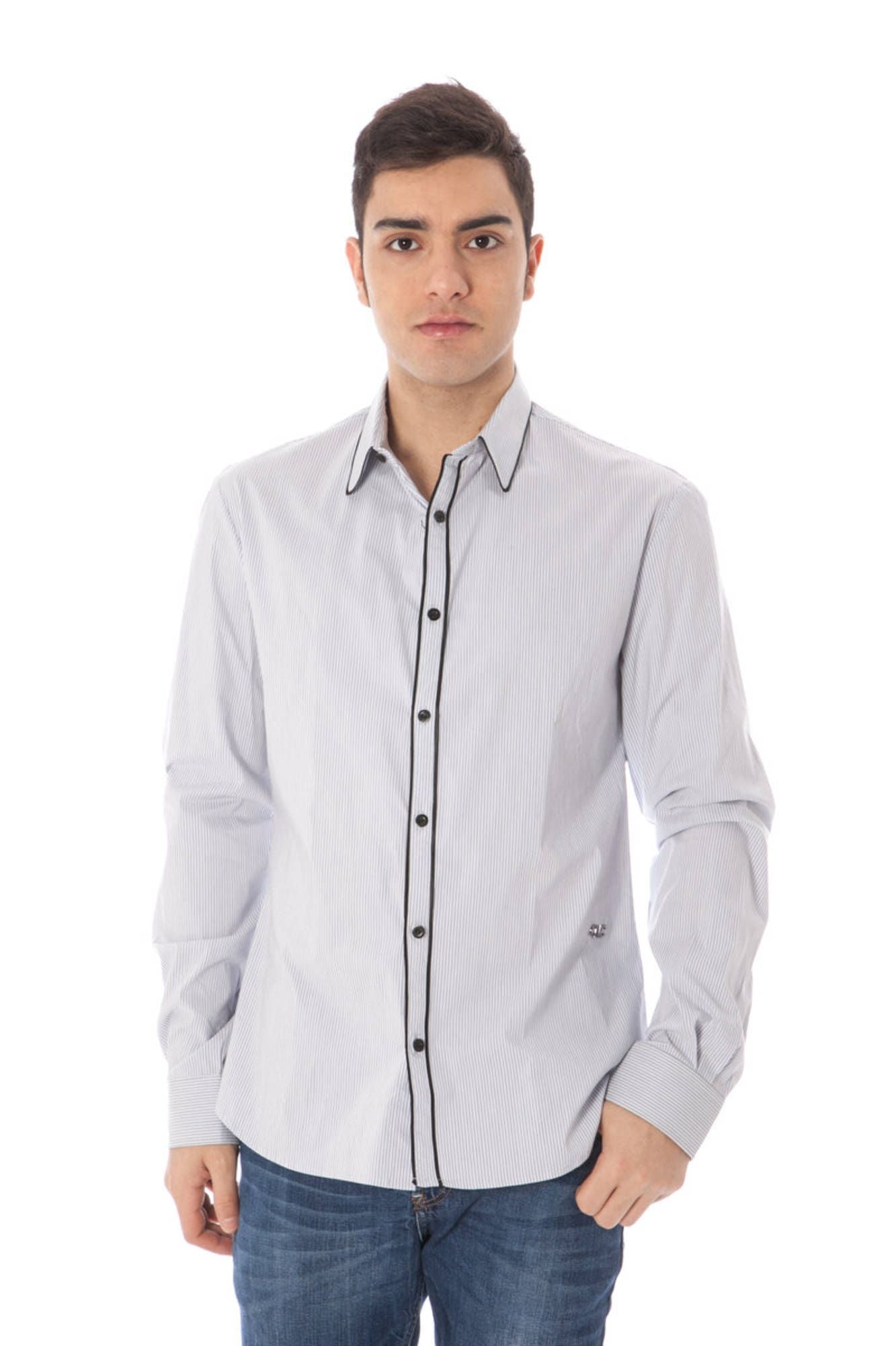 Light Blue Cotton Men Shirt