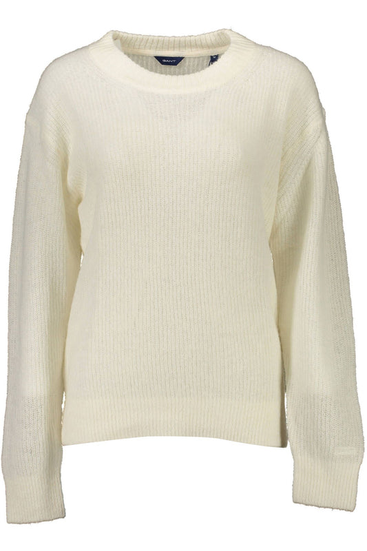 White Wool Women Sweater