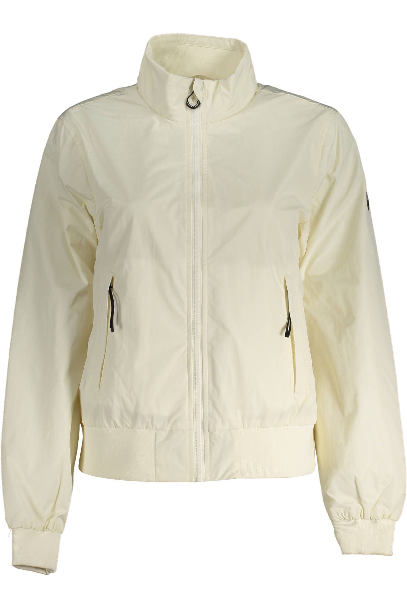 White Polyester Women Jacket