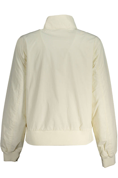 White Polyester Women Jacket