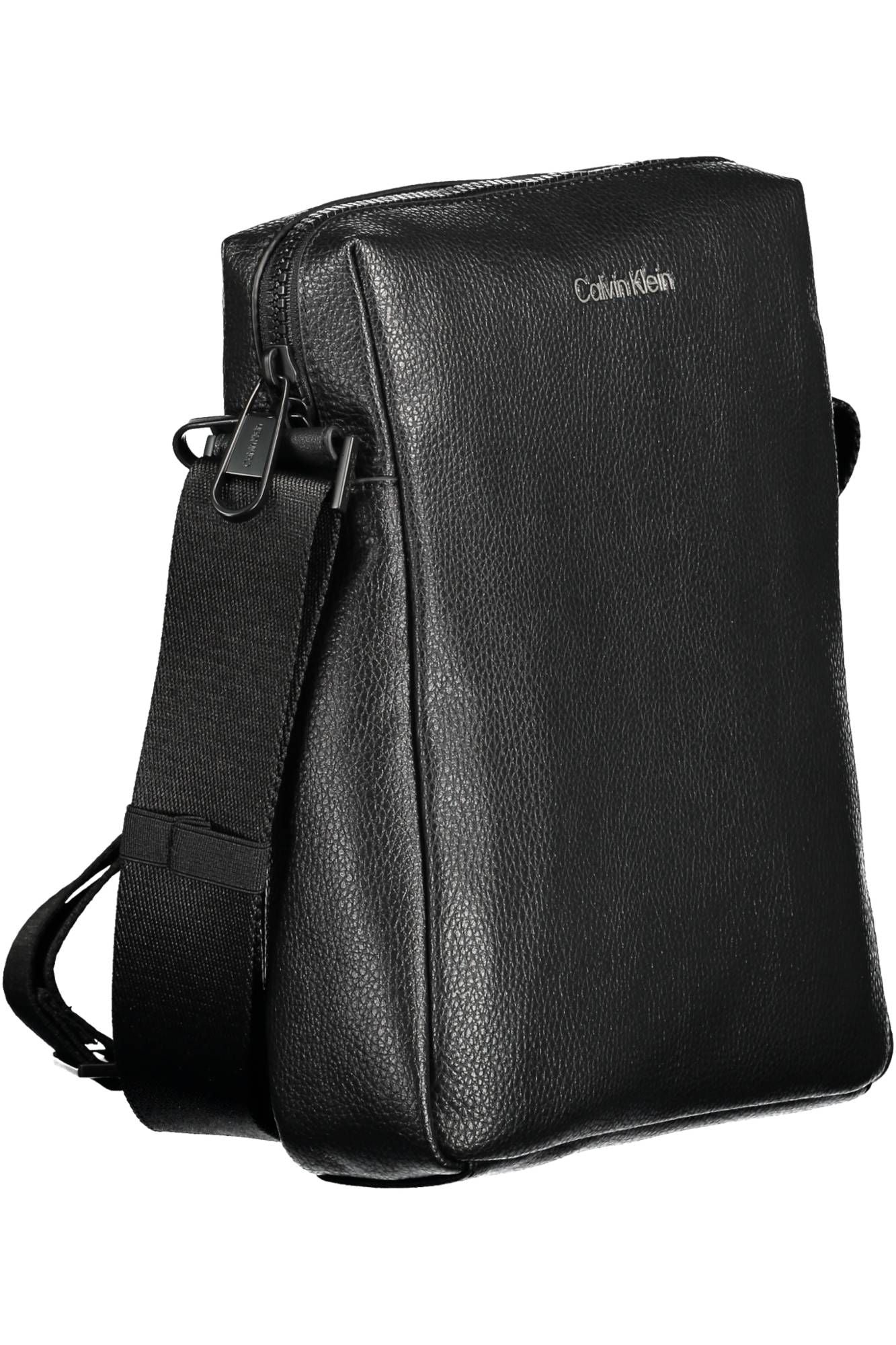 Black Polyester Men Shoulder Bag