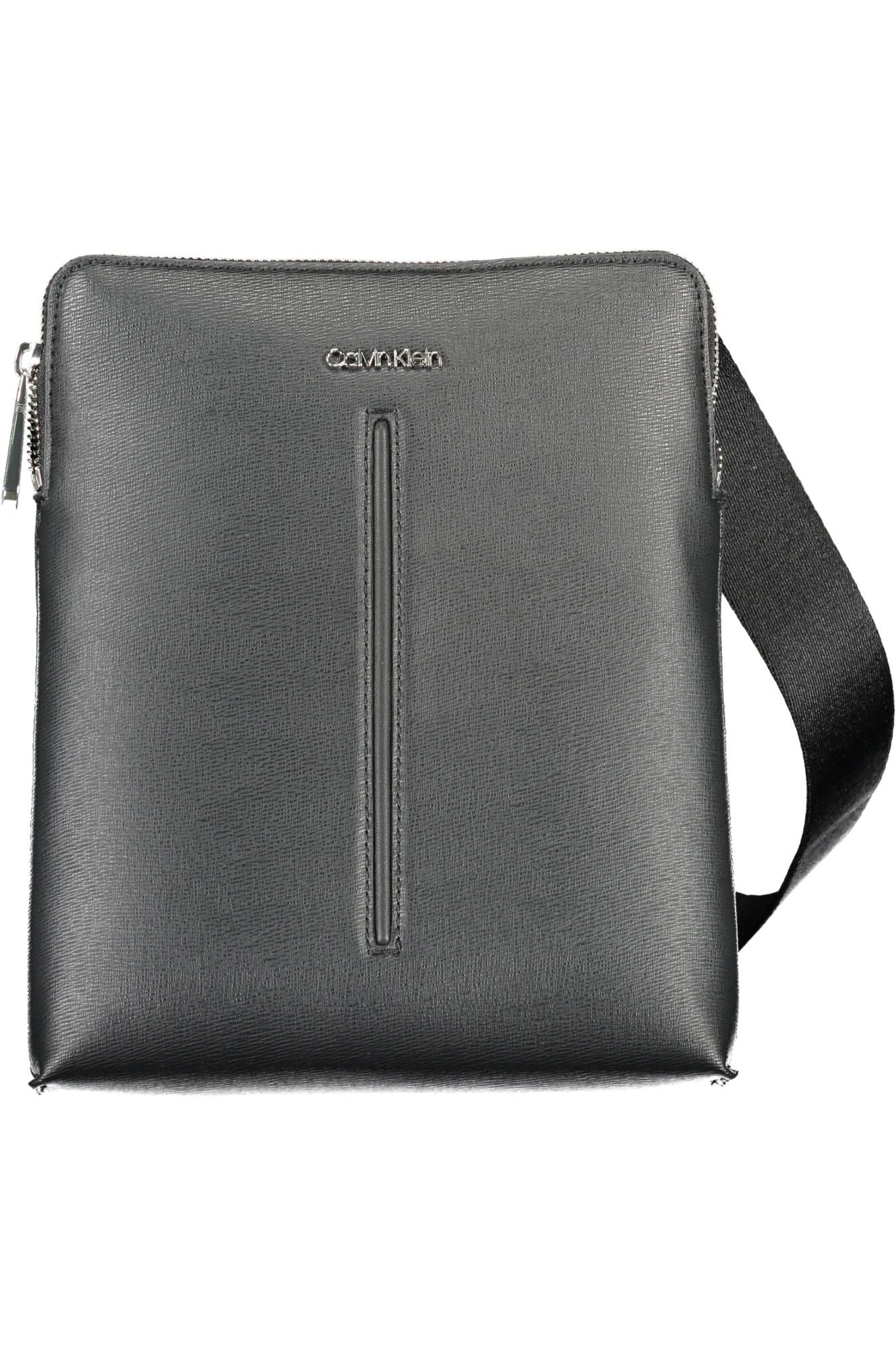 Black Polyester Mens Shoulder Bag