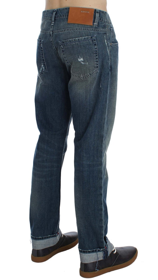 Elegant Regular Fit Blue Wash Denim