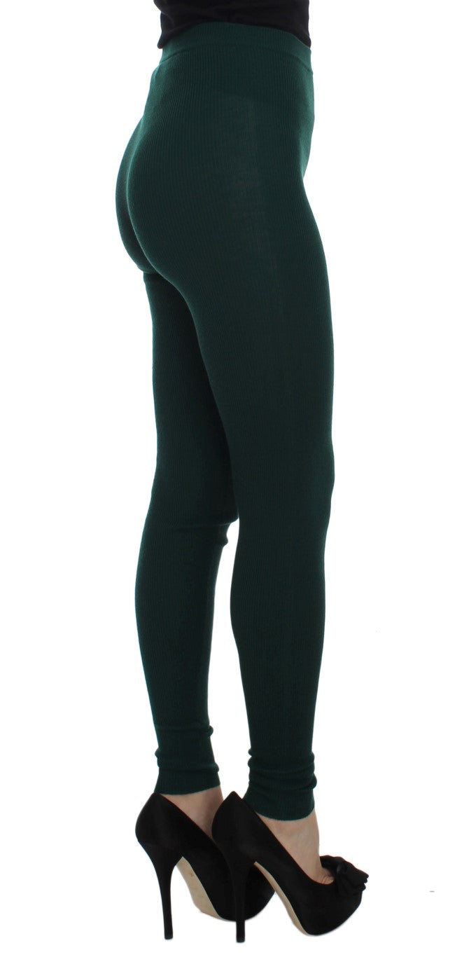 Emerald Treasure High Waist Cashmere Pants