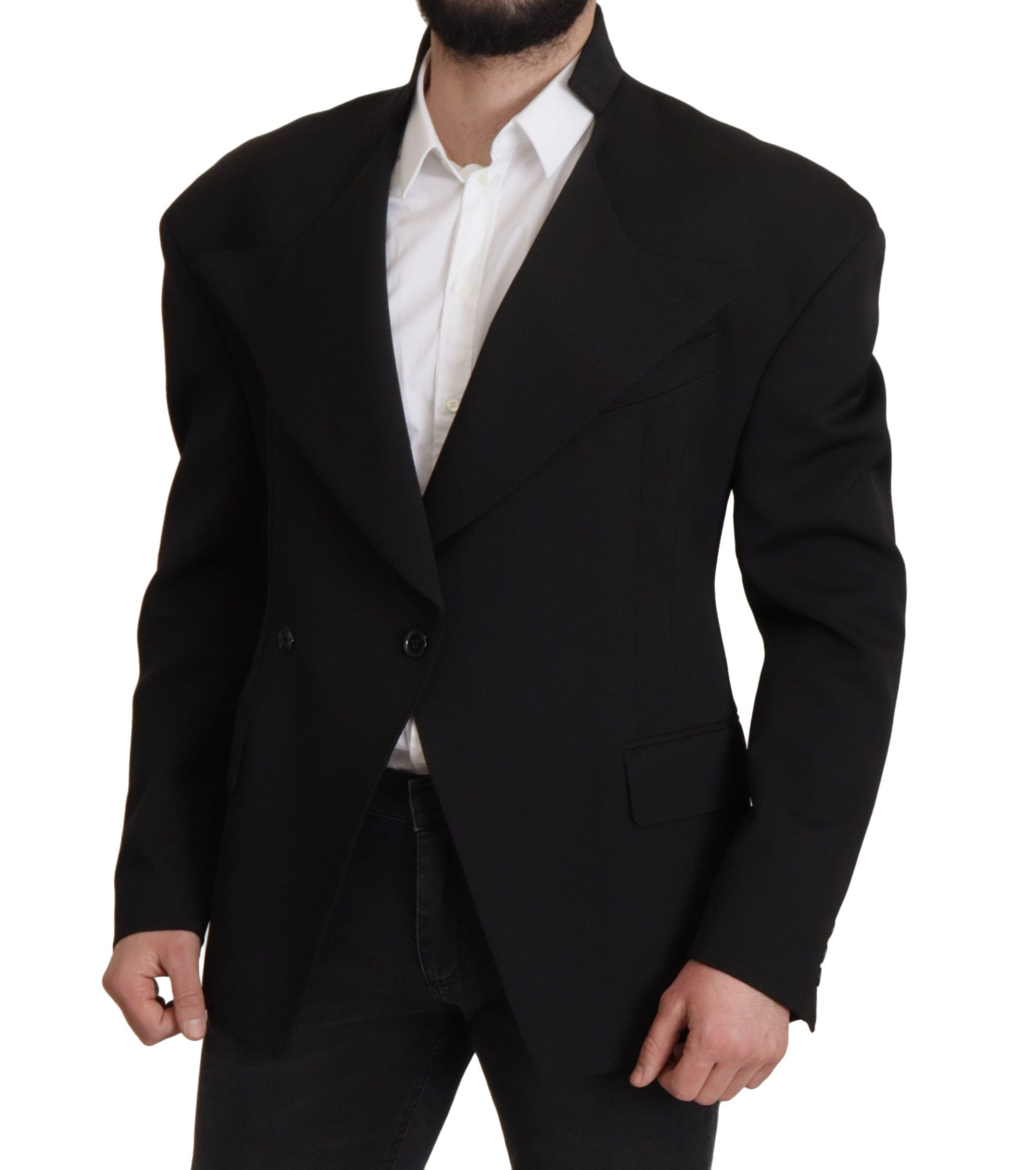 Elegant Single Breasted Wool Blazer