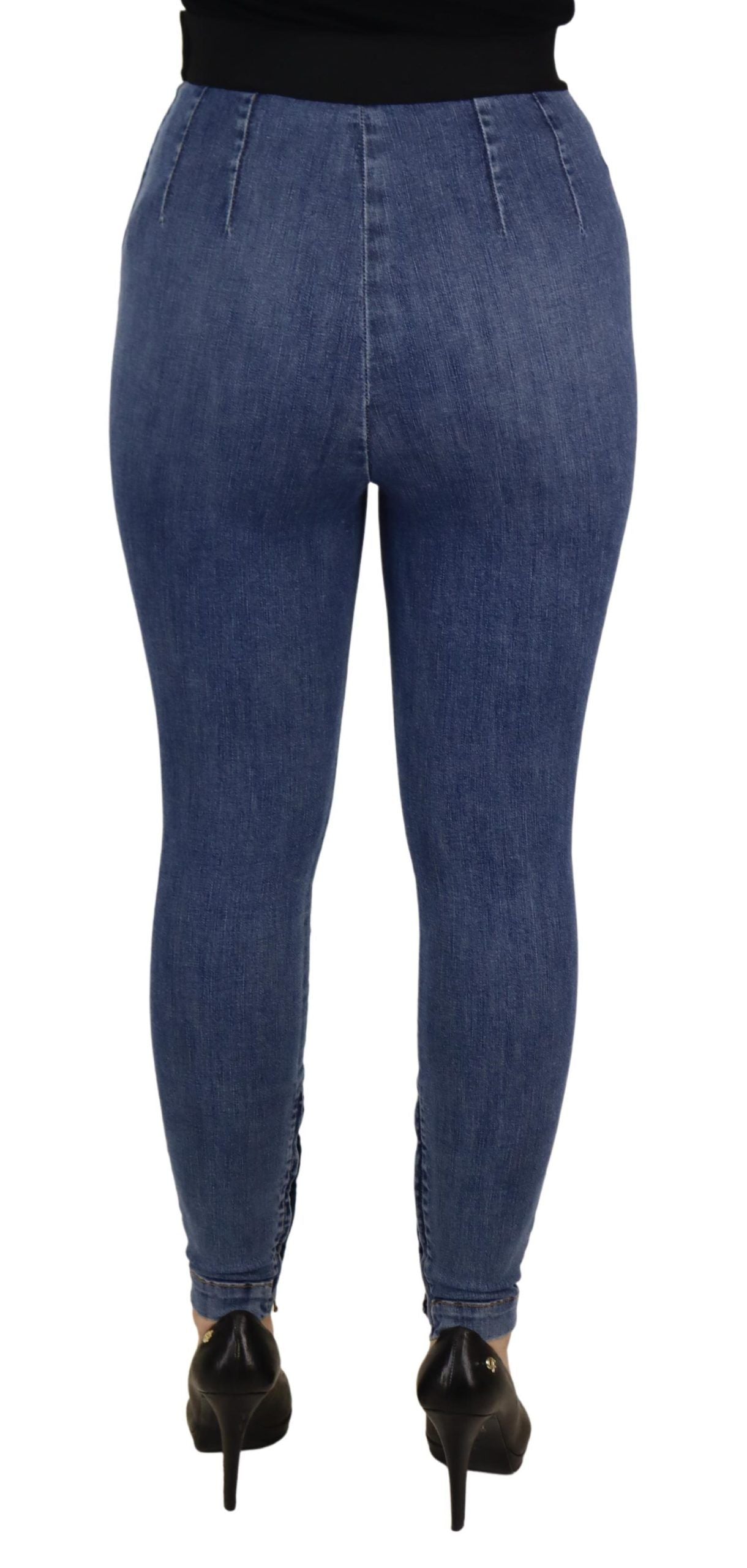 Blue High Waist Stretchable Skinny Pants Jeans