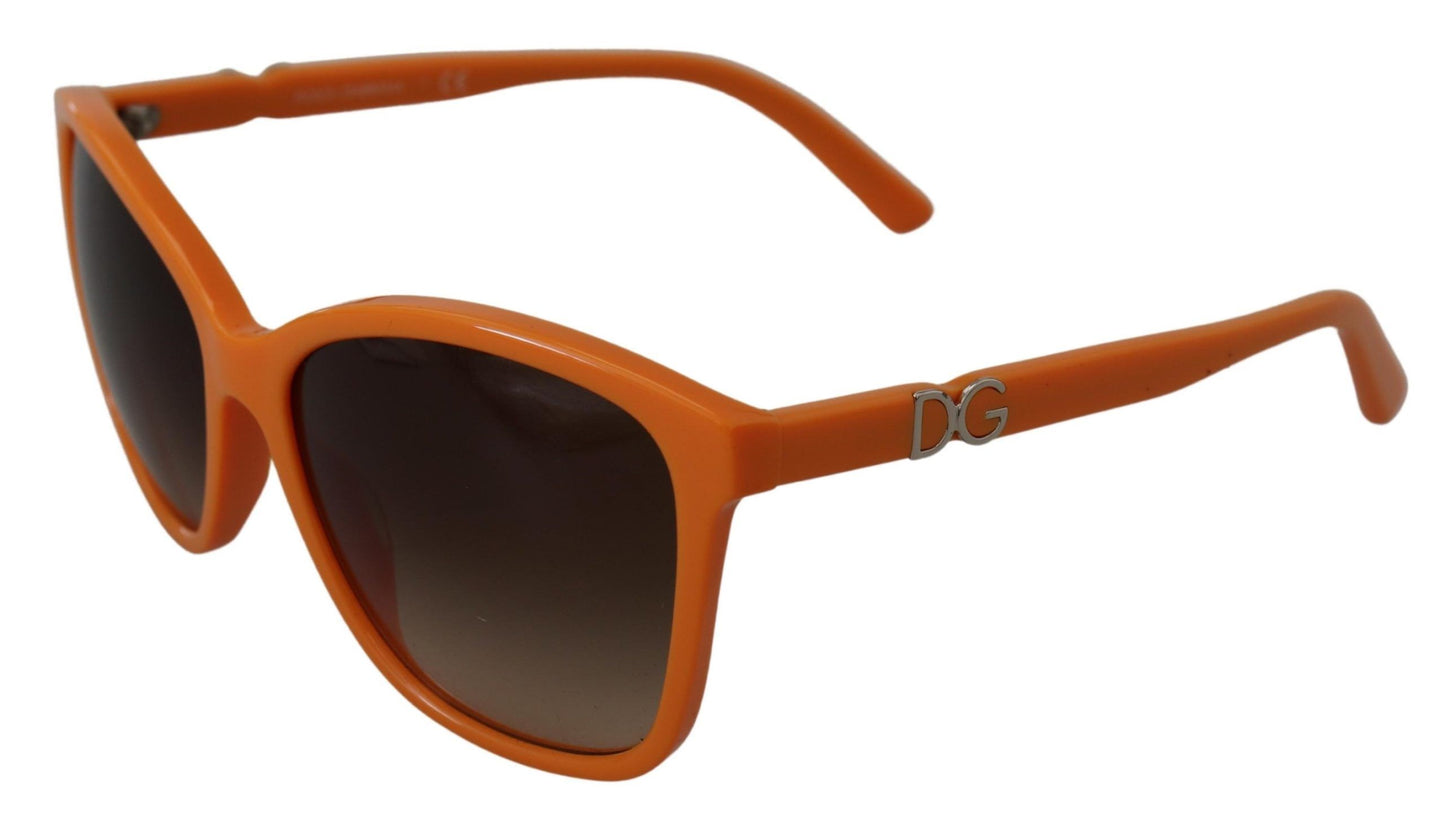 Chic Orange Round Sunglasses for Women